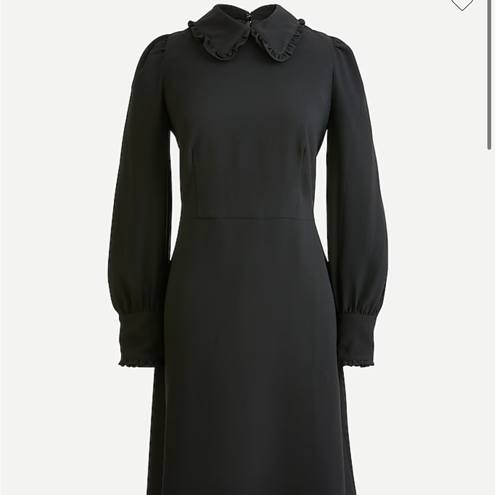 J. Crew Black Collar A Line Dress
